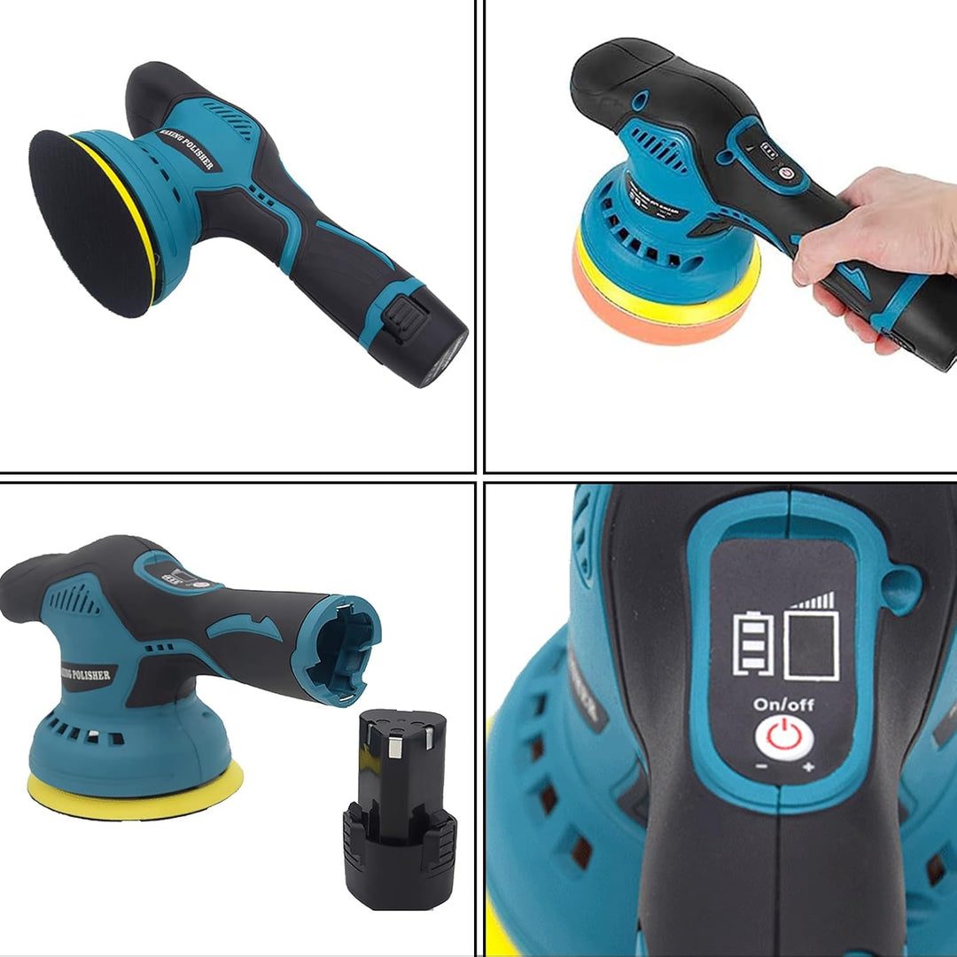 Lisslune | Cordless Car Polisher with Dual Batteries and 8-Speed Control – Torvex