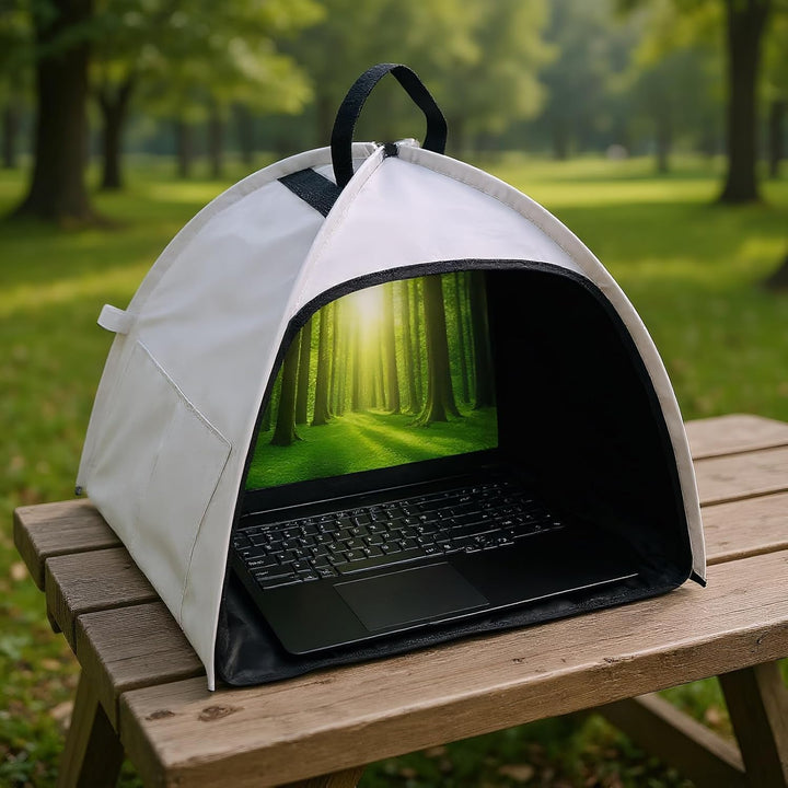 Lisslune | Laptop Sun Shade – Foldable Anti-Glare Privacy Tent for 13–16" Devices – Travory