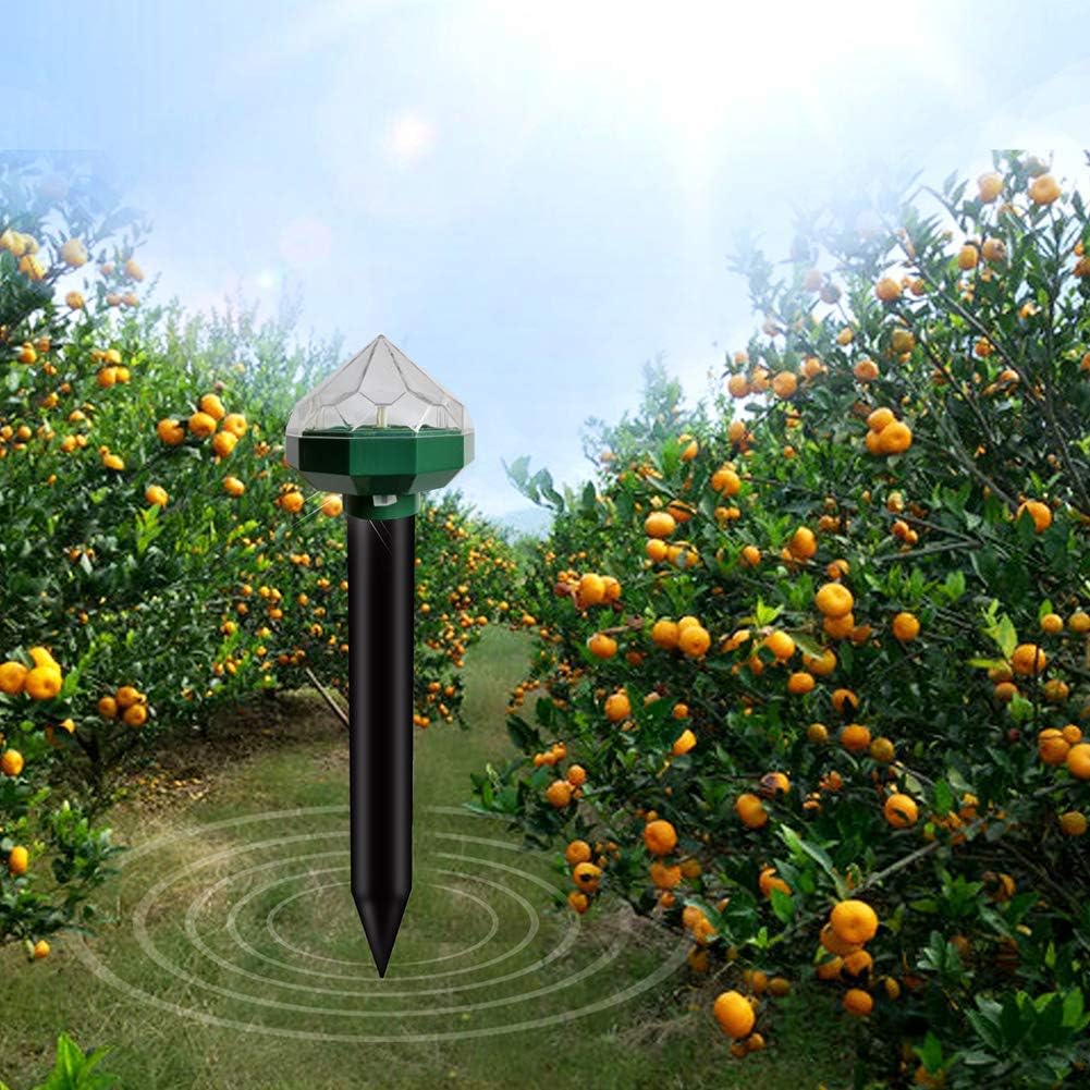 Lisslune | Solar-powered animal repeller for garden and yard – Environmentally friendly protection against mice and rodents