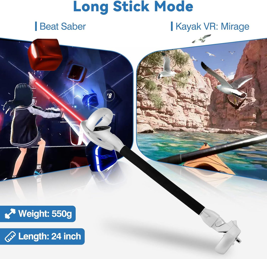Lisslune | VR Controller Extension Handles for Meta Quest 2 – Kynaro