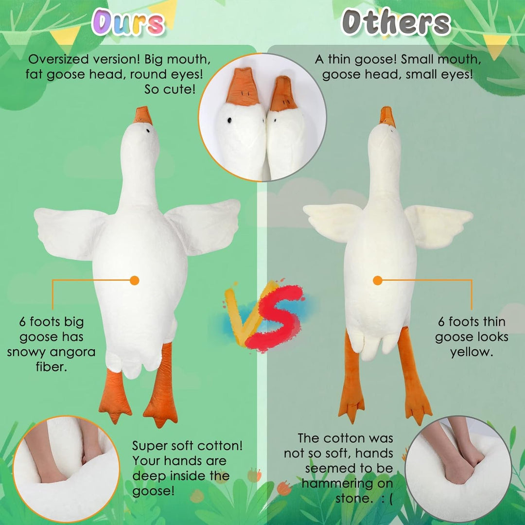 Lisslune | Cuddly Giant Goose Plush – Soft Toy in Multiple Sizes