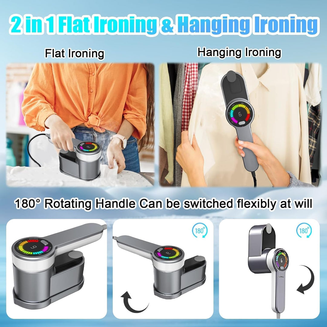 Lisslune | Portable Travel Steamer Iron 1200W with 6 Modes and AU Plug