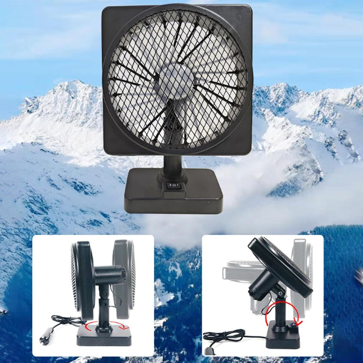 Lisslune | 12V USB Air Circulator Car AC Cooling Fan with 360° Rotation (1+1 FREE) – Aurovent