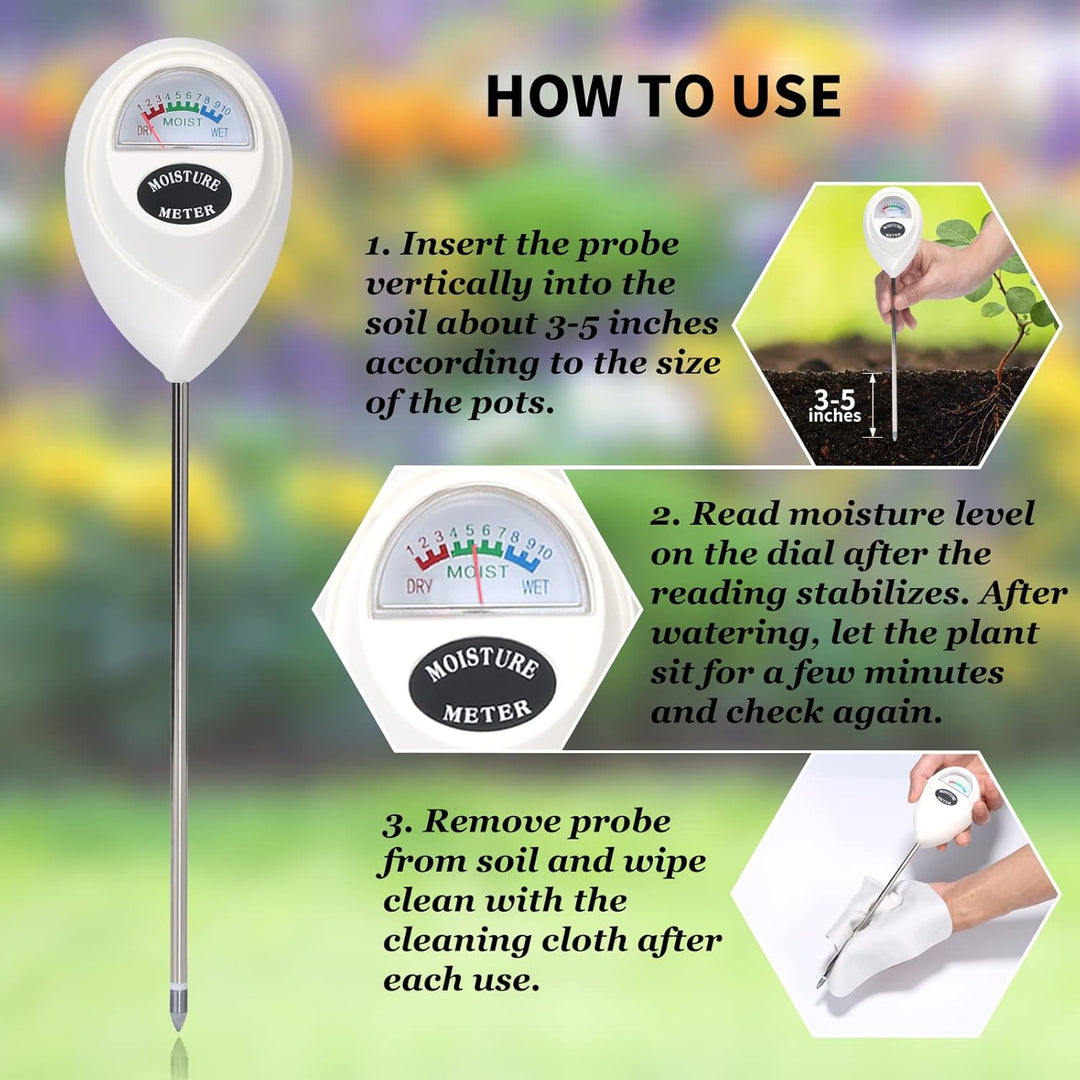 Lisslune | Soil moisture meter for precise moisture measurement in soil – Ideal for plant care