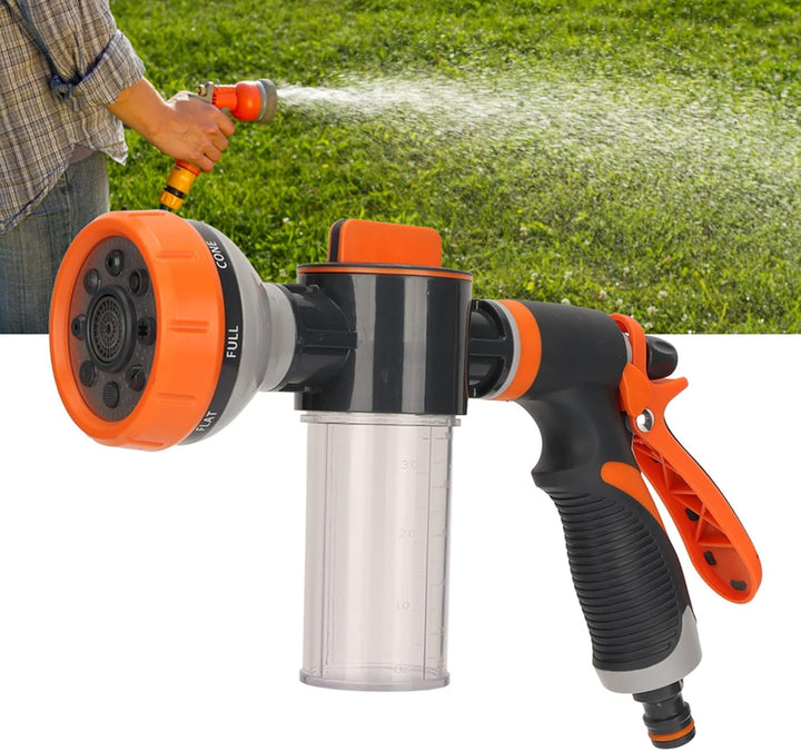 Lisslune | Garden Watering Foam Sprayer 8 Modes High Pressure Hand Shower