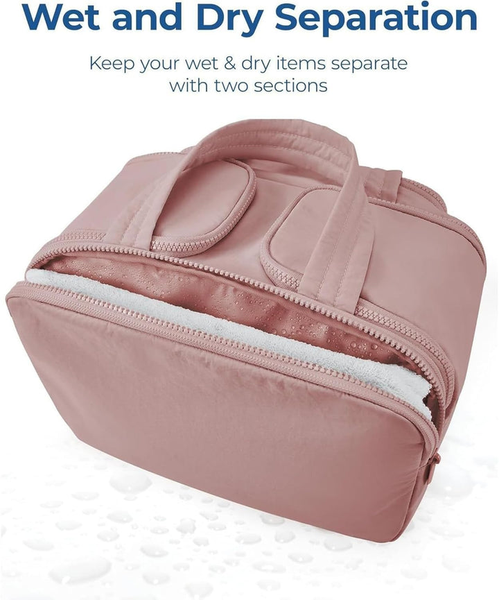 Lisslune | 4-in-1 Puffy Toiletry Bag for Women – Large Travel Makeup & Skincare Organiser