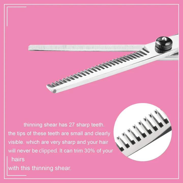 Lisslune | Professional Hair Care Set | Cutting and Thinning Scissors for Precision Hairstyles