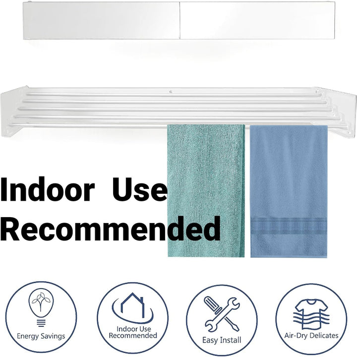 Lisslune | Wall-Mounted Foldable Clothes Drying Rack – DryWall