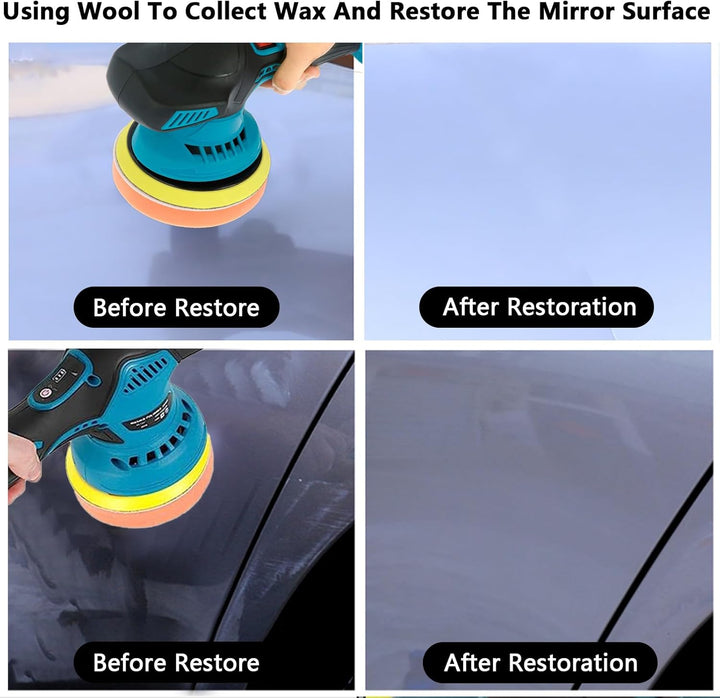 Lisslune | Cordless Car Polisher with Dual Batteries and 8-Speed Control – Torvex