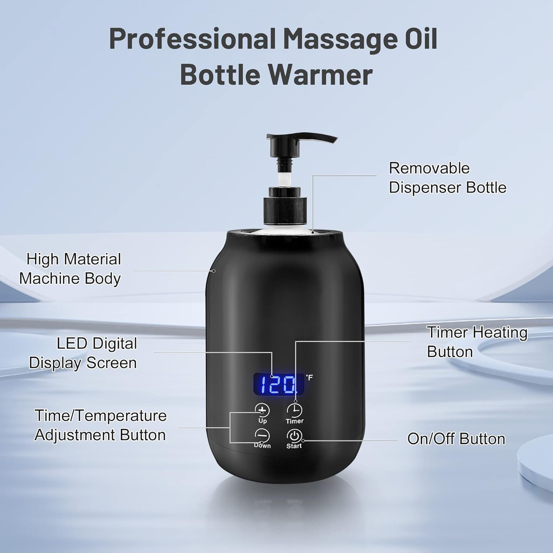 Lisslune | Professional Portable Electric Massage Oil Warmer – Fast Heating & Digital Control