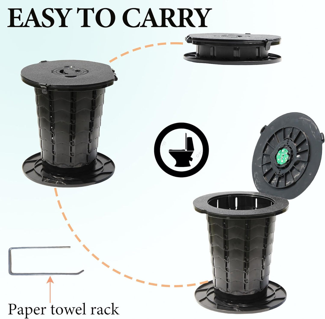Lisslune | Portable Toilet with Adjustable Height – CampMate