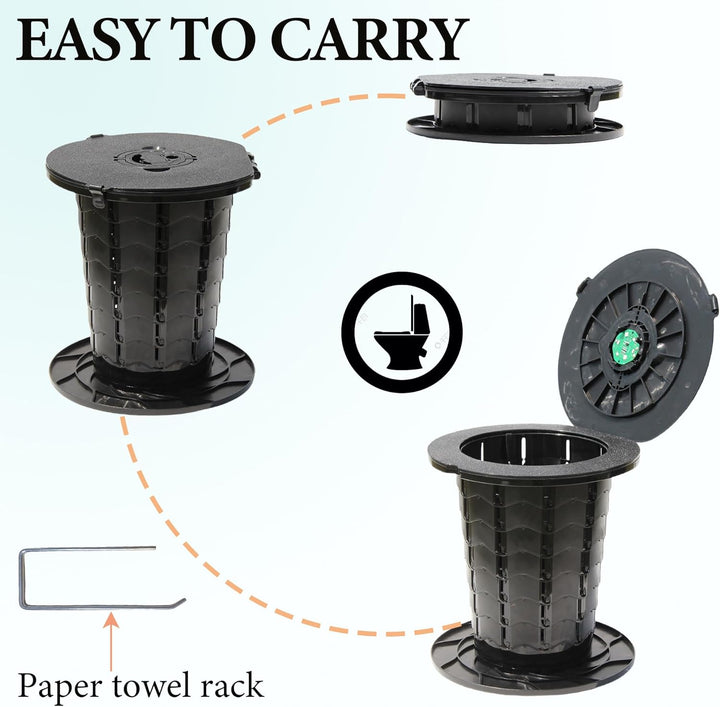 Lisslune | Portable Toilet with Adjustable Height – CampMate