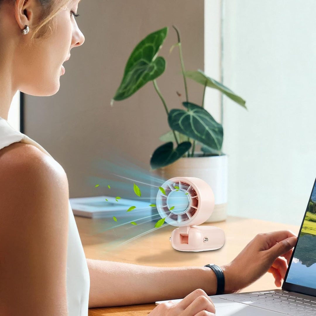 Lisslune | Portable Foldable Handheld Fan with LED Display 100 Speeds