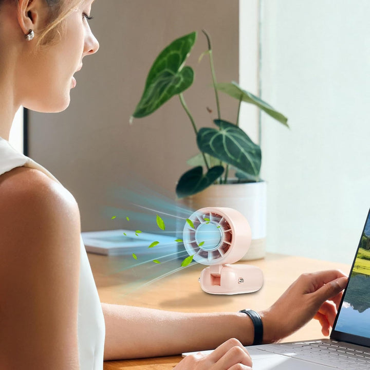 Lisslune | Portable Foldable Handheld Fan with LED Display 100 Speeds