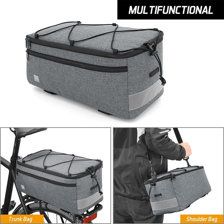 Lisslune | 8L Insulated Bike Rear Trunk Cooler Bag with Shoulder Strap – Trevilo