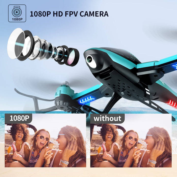 Lisslune | RC Helicopter Drone with 1080P HD Camera for Kids Adults