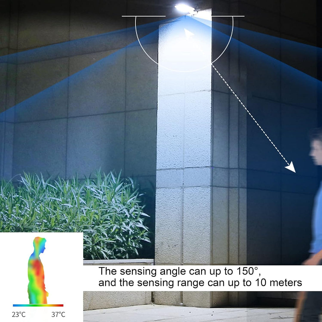 Lisslune | Solar Wall Light with Motion Sensor – LED Outdoor Lighting for Garden & Terrace