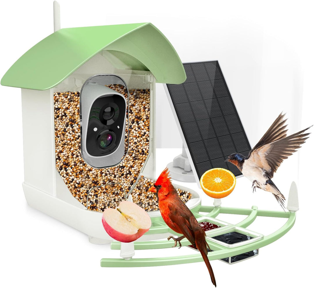 Lisslune | Smart Bird Feeder Camera with AI Recognition & Night Vision