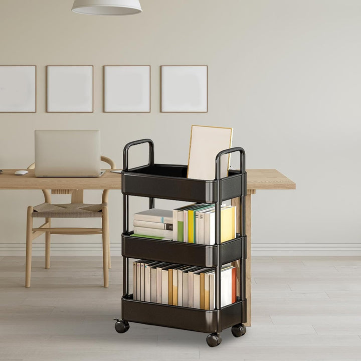 Lisslune | Rolling Utility Cart with Wheels & Handle – Veyora