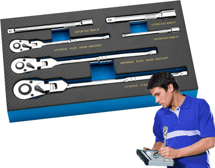 Lisslune | Flexible Head Ratchet Wrench Set – Durotorq