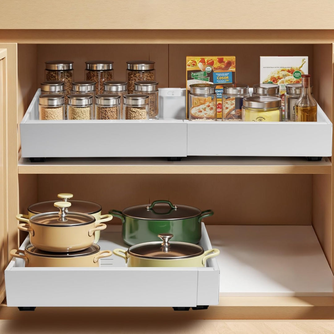 Lisslune | 2 Pack Pull-Out Cabinet Drawers – StoreEase