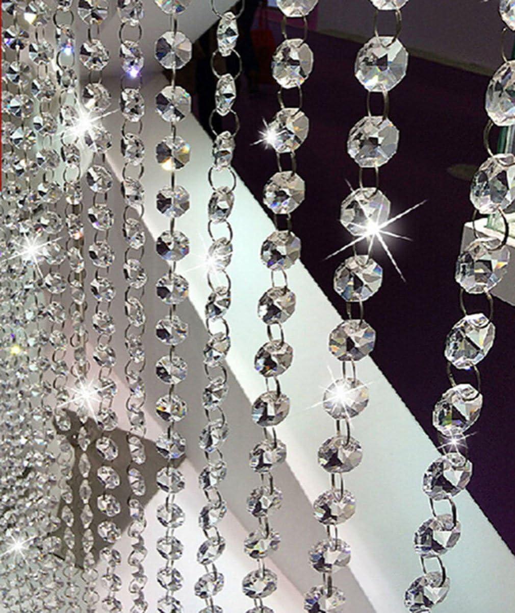 Lisslune | Radiant Diamond Gloss Acrylic Beads Room Divider for Elegant Home Decor