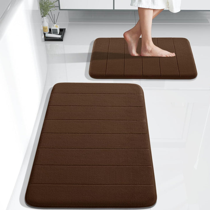 Lisslune | SoftHaven – Luxurious bath rug set made of memory foam with non-slip underside