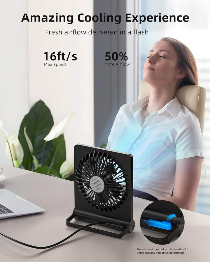 Lisslune | Stronger Wind Ultra Quiet Small Table Fan