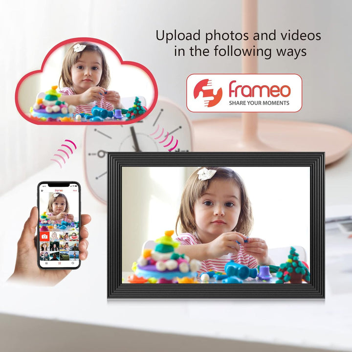Lisslune | High-Resolution Digital Photo Frame Top-Rated Electric Picture Frame with Video Playback and Camera Features