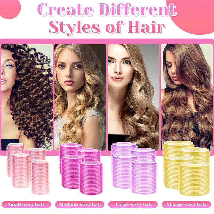 Lisslune | Self-adhesive hair rollers | For voluminous and long-lasting curls