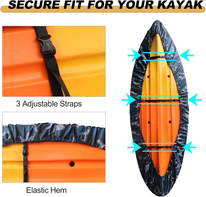 Lisslune | Waterproof UV-Resistant Kayak Cover with Adjustable Straps – Marivor