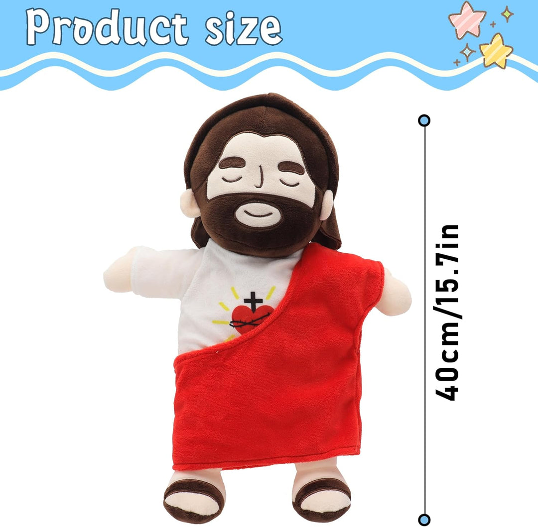 Lisslune | Soothing Jesus Plush Toy with Calming Breathing & Sounds
