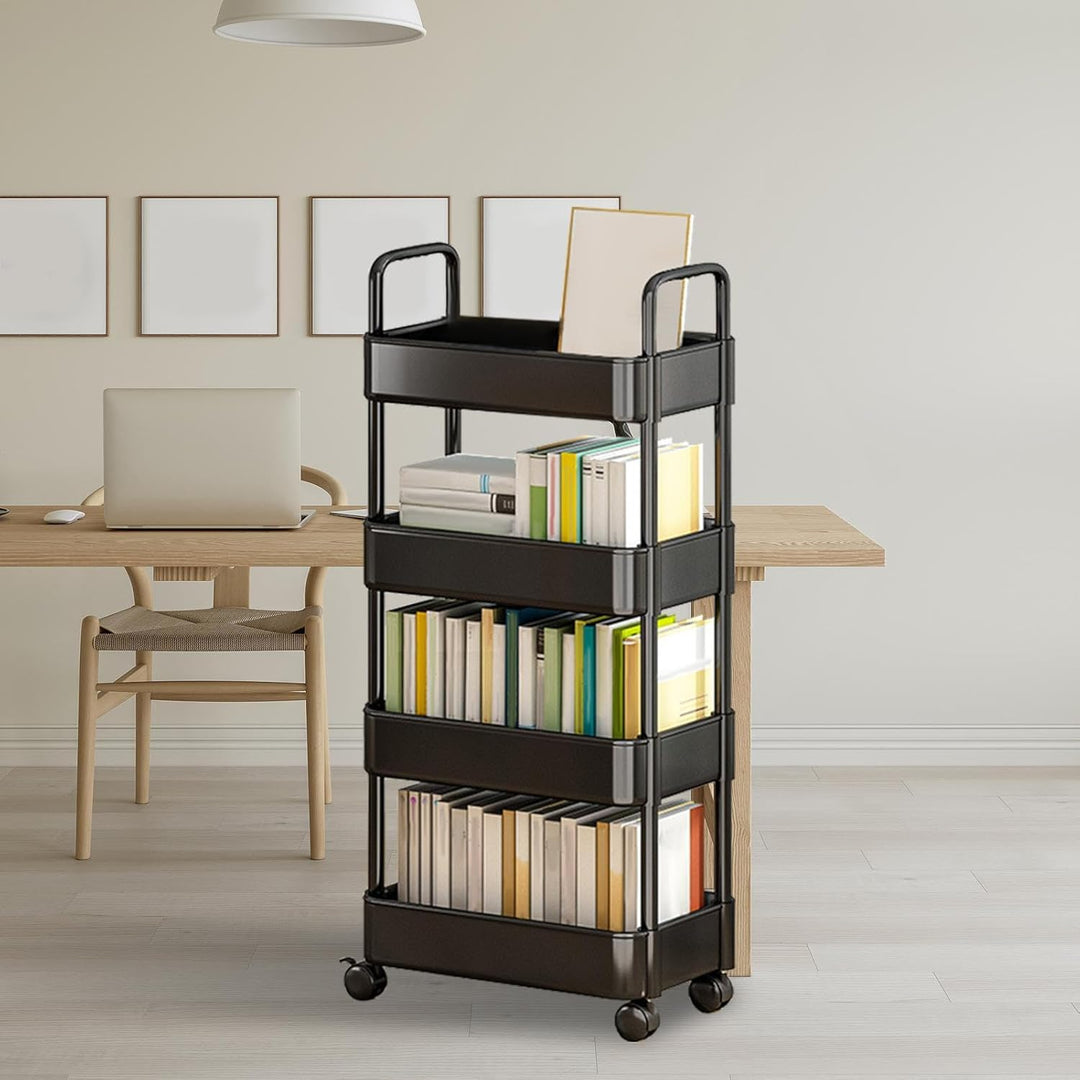 Lisslune | Rolling Utility Cart with Wheels & Handle – Veyora