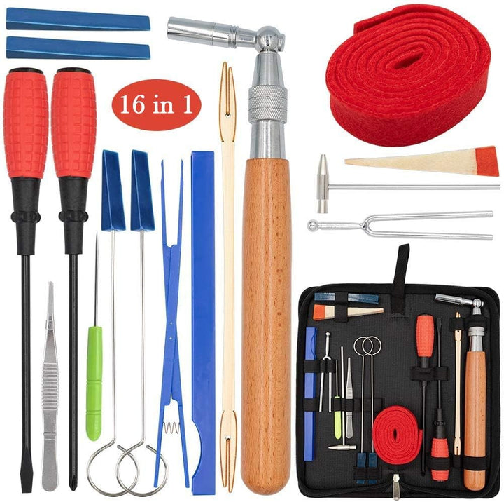Lisslune | Professional 16-Piece Piano Tuning Kit with Storage Case – Arvena