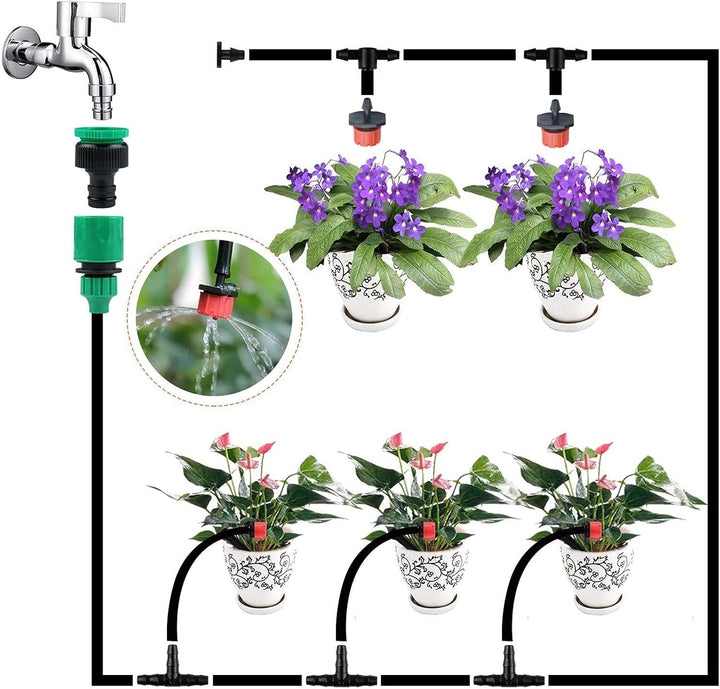 Lisslune | Automatic drip irrigation system for plants – Complete set for garden and balcony