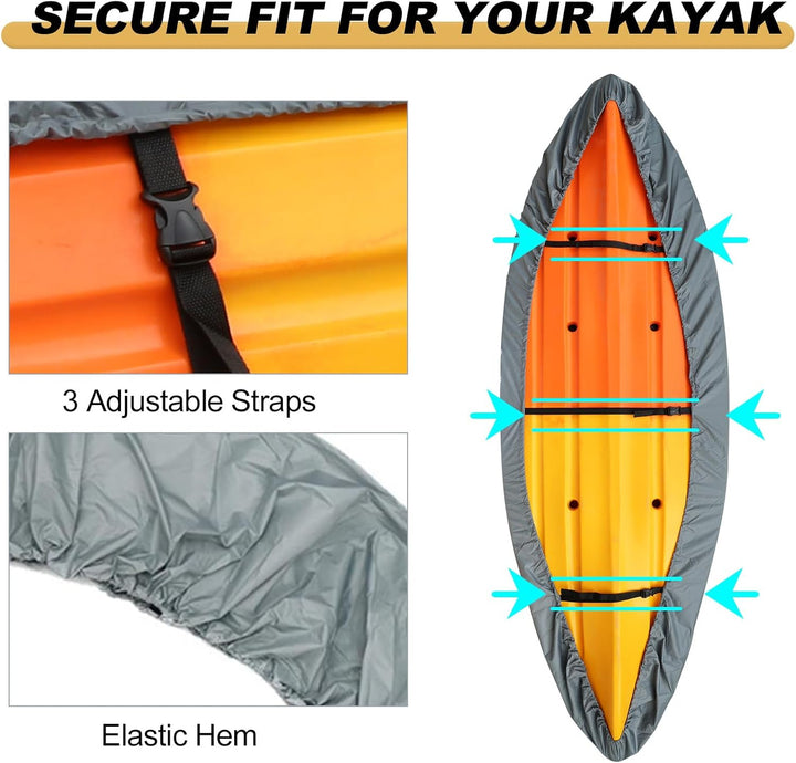 Lisslune | Waterproof UV-Resistant Kayak Cover with Adjustable Straps – Marivor