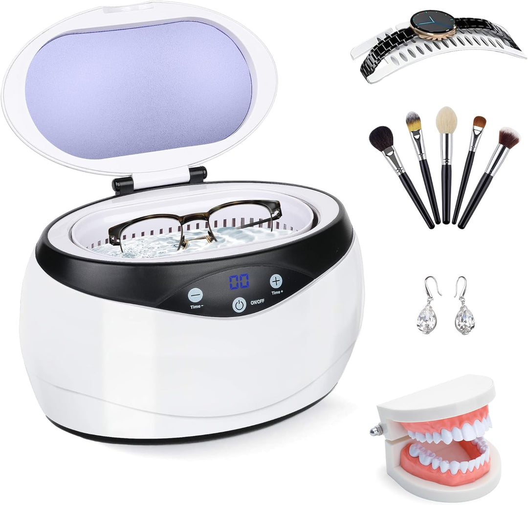 Lisslune | Ultrasonic Jewellery Cleaner 650ml with Watch Holder – ShineMate