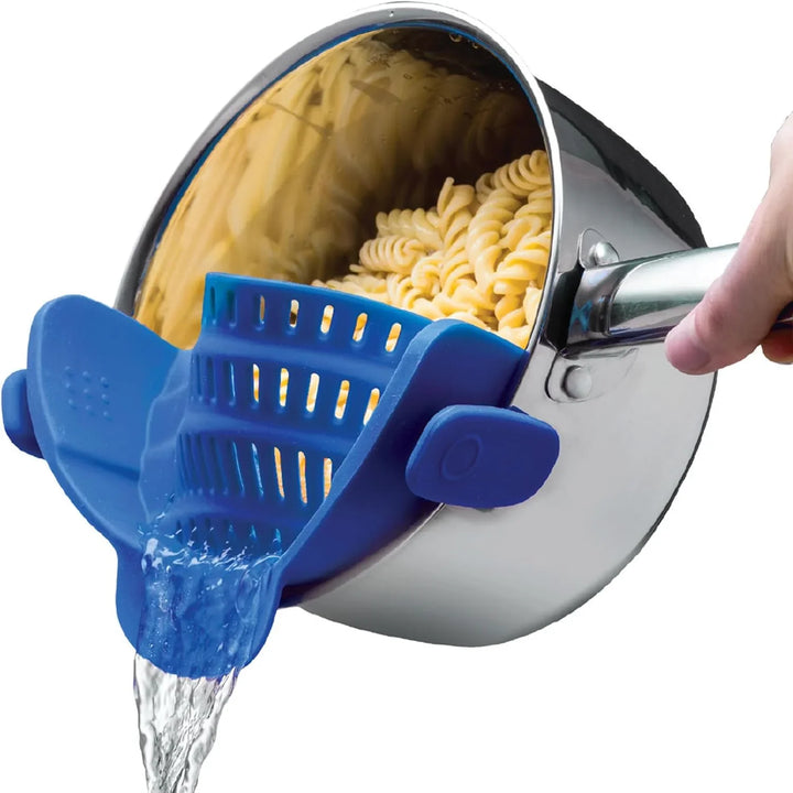 Lisslune | Silicone sieve with clip – Heat-resistant draining container for food