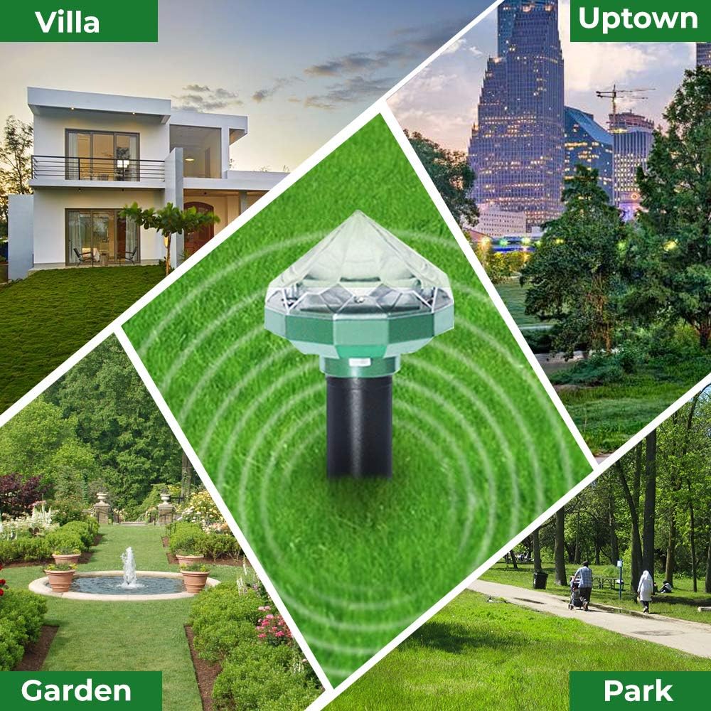 Lisslune | Solar-powered animal repeller for garden and yard – Environmentally friendly protection against mice and rodents