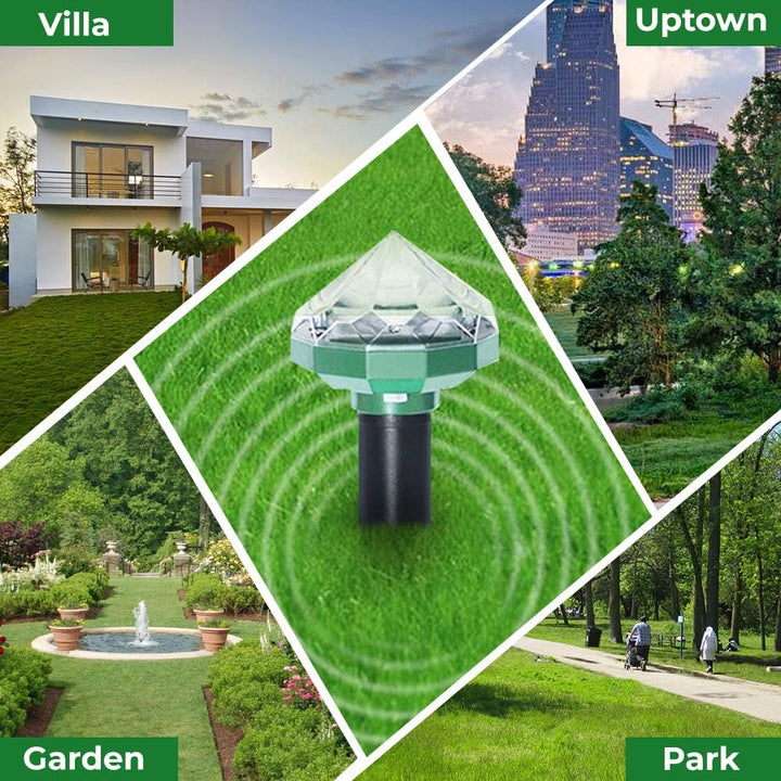 Lisslune | Solar-powered animal repeller for garden and yard – Environmentally friendly protection against mice and rodents