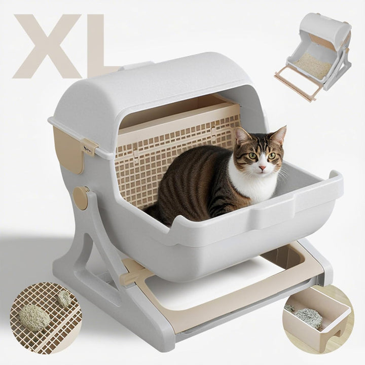 Lisslune | Automatic Odourless Litter Box with Open-Top Design – Felvora