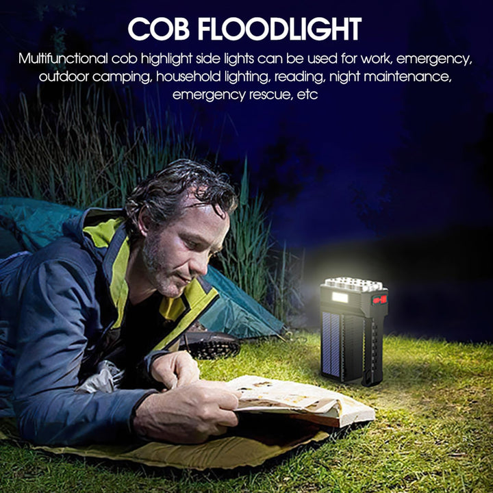 Lisslune | Solar LED Flashlight – Waterproof, powerful handheld spotlight with lithium battery