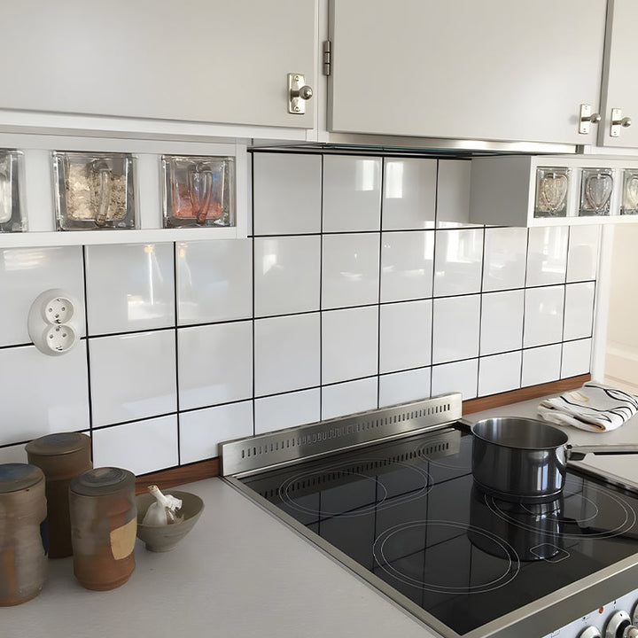 Lisslune | PVC Peel and Stick Wall Tile Modern Simple Peel and Stick Wall Tile