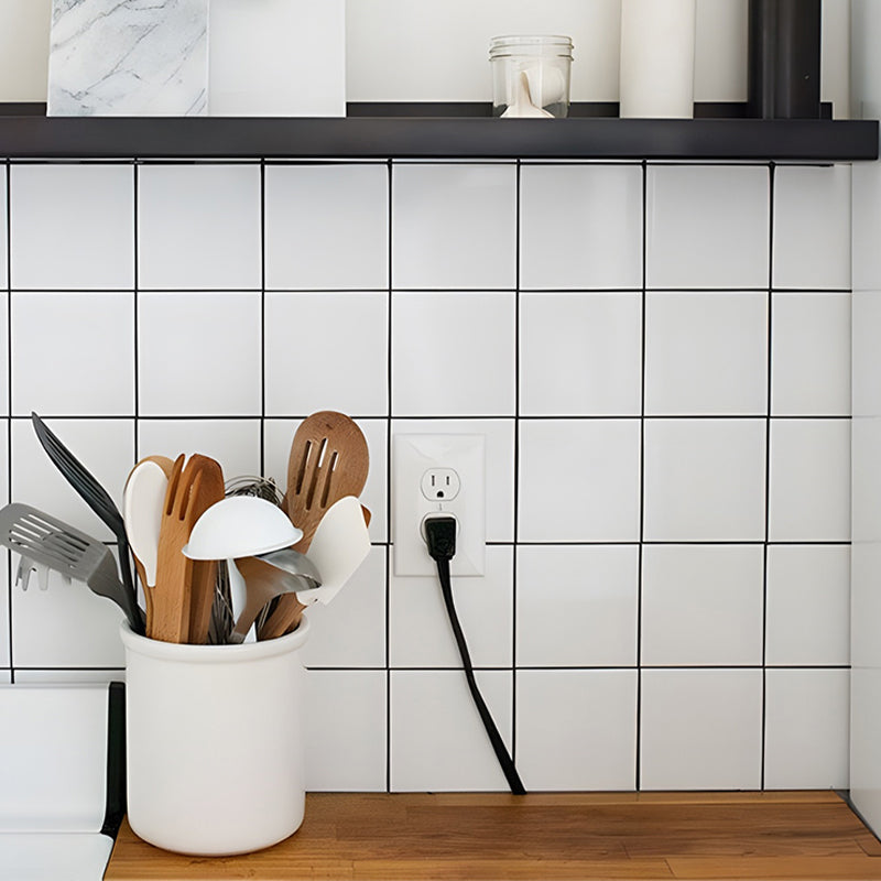 Lisslune | PVC Peel and Stick Wall Tile Modern Simple Peel and Stick Wall Tile