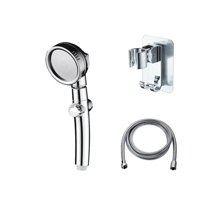 Lisslune | Super high pressure shower head 3 spray adjustable water flow round shower head