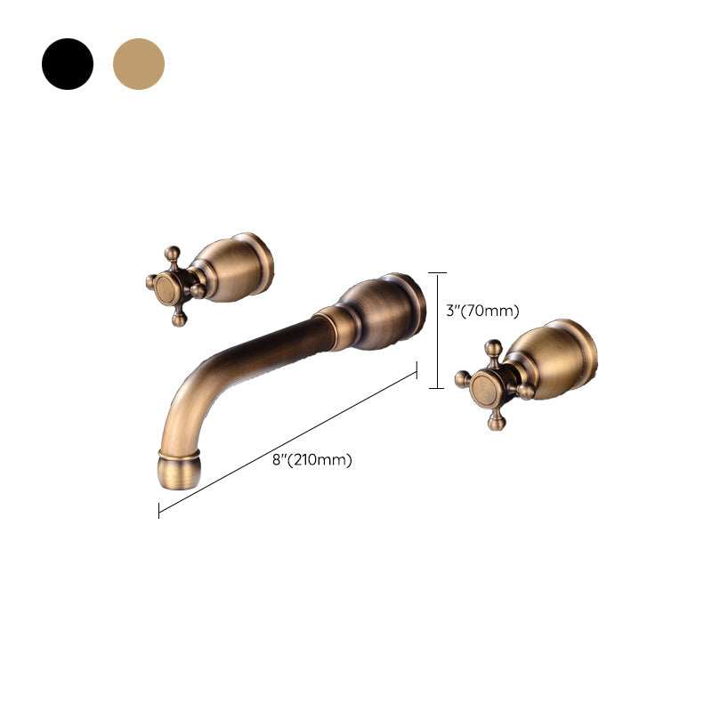 Lisslune | Widespread bathroom faucet 3 holes round sink faucet