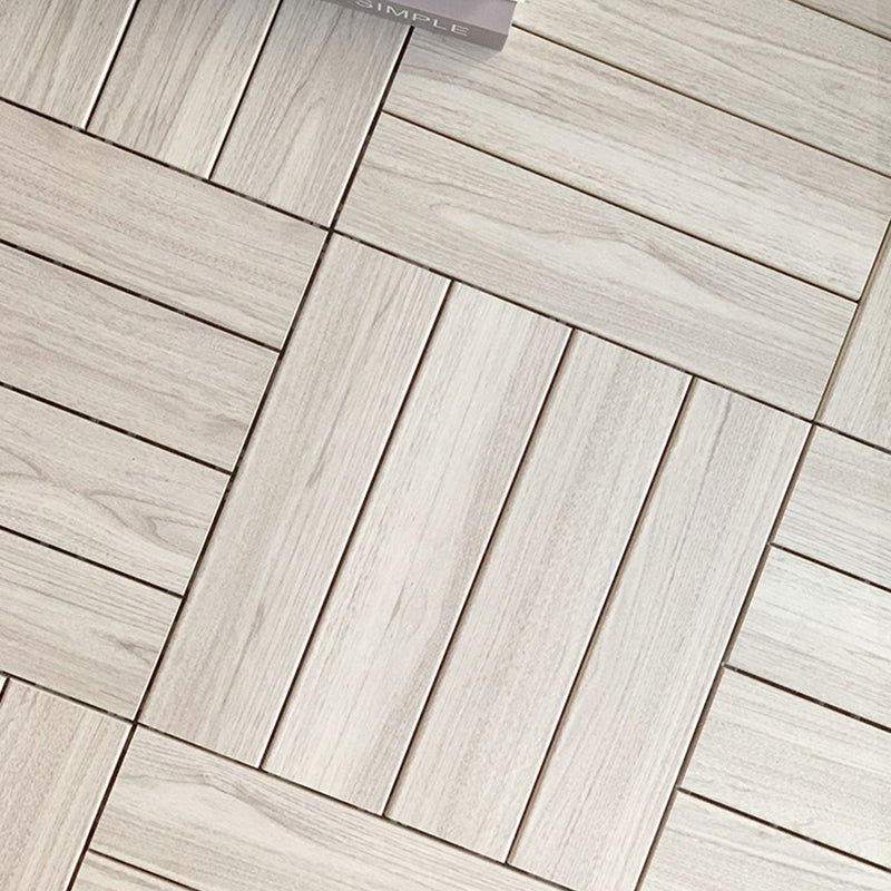 Lisslune | Ground Patio Square Stripe Composite Waterproof Deck Board