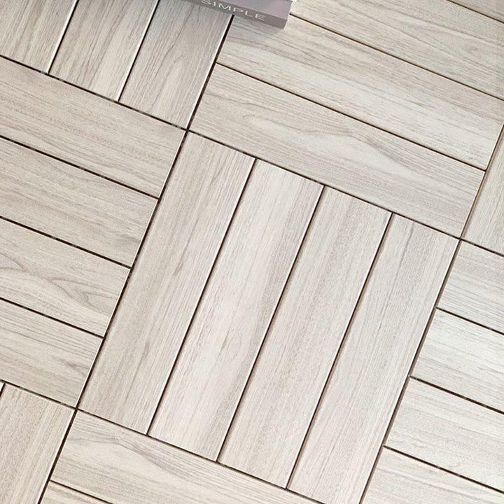 Lisslune | Ground Patio Square Stripe Composite Waterproof Deck Board