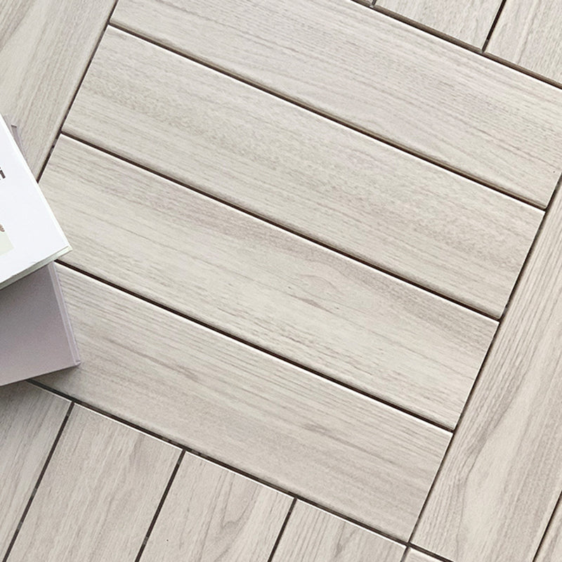 Lisslune | Ground Patio Square Stripe Composite Waterproof Deck Board