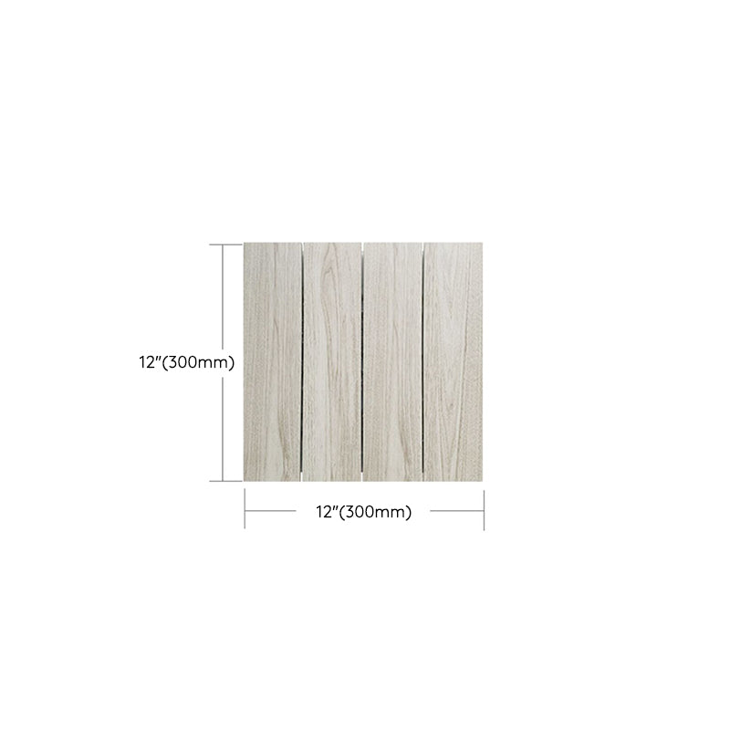 Lisslune | Ground Patio Square Stripe Composite Waterproof Deck Board